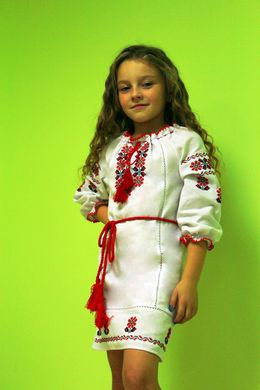 Дитяче вишите плаття "Аріна", Габардин білий, 116 (ріст)