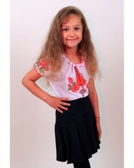 Дитяча вишита блузка "Зорянка" з коротким рукавом, 104 (ріст)