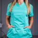 Женская медицинская блуза Avicenna салатовая, 44