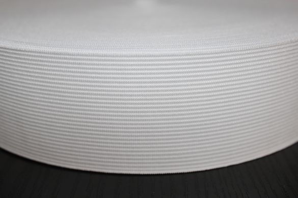 Эластичная лента, резинка белая, 5 см. Козачок-ТМ (Украина)