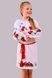 Детское вышитое платье "Марися" (лён), Лен серый, 98 (рост)