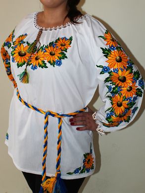 Жіноча вишита блуза "Соняшники", 56