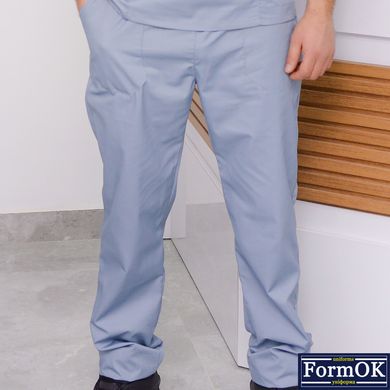Чоловічий медичний костюм Онуфрій сіроблакитний, 44