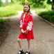 Дитяча вишита сукня "Сара" на червоному льоні, 116 (ріст)