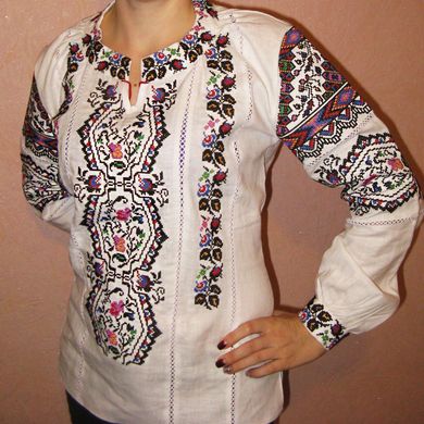 Жіноча вишита блуза "Сніжана", 140 (ріст)