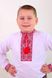 Вышиванка детская для мальчика "Федор" с Красной вышивкой, 86 (рост)