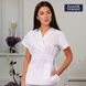 Женская медицинская блуза Эдельвика белая, 42