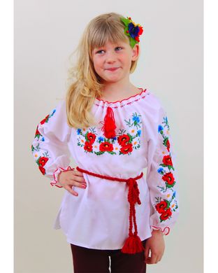 Детская вышитая блузка "Марися", 122 (рост)