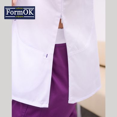Жіночий медичний костюм Ельза фіолетовий, 46