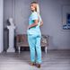 Жіноча медична блуза Avicenna блакитна, 46