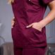 Жіночий медичний костюм Avicenna бордовий, 44
