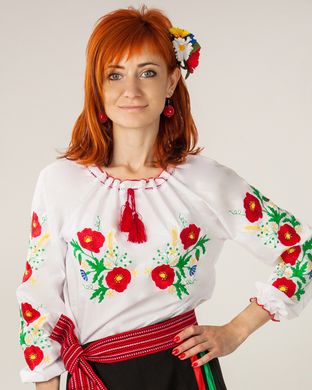 Женская вышитая блуза "Колосок", 140 (рост)