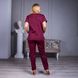 Женская медицинская блуза Avicenna бордовая, 44