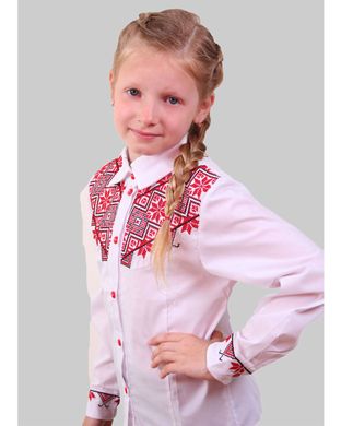 Дитяча вишита блузка "Школярка", 122 (ріст)