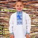 Вышиванка детская для мальчика "Грицько" с Синей вышивкой, 122 (рост)