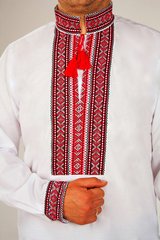 Мужская вышиванка "Сергей" , Сорочечная ткань, 37
