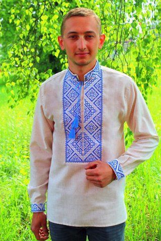Вишиванка чоловіча "Федір" (льон), 37