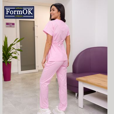 Жіночий медичний костюм Едельвіка elit рожевий, 46