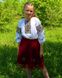 Детский вышитый комплект "Роксолана" с красной юбкой, 122 (рост)