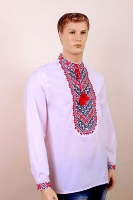 Чоловіча вишиванка "Микола" (червона вишивка), 50